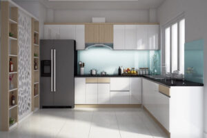 Thi công tủ bếp mdf cánh acrylic chống ẩm tại Nam Định
